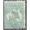 Australia 1929.SG109 1s Blue-Green Fine Used.