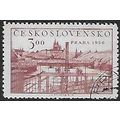 Mi 639: 3 Kč wine-red Philatelic Exhibition, Pr...
