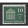 GERMANY 1957 10pf GREEN JUSTUS LIEBIG UNIVERSIT...