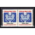O135 20c Eagle Fine MNH Pair KA2051