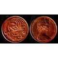 Australia Two Cent 1966 Used Coin Frilled neck-...