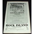 1929 Rock Island RR Golden State Ad, Luxury!!