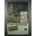 1994 Fleer Razzles Candy / Gum Ad - Win Wheels