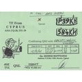 Nicosia Cyprus QSL Amateur Radio 1970s Card