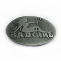 New Women’s Bad Girl Silver Color Belt Buckle
