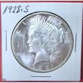 1928-S Peace Dollar. This Coin is a replica and...