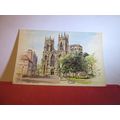 YORK MINSTER by Williamson, 1972 used postcard ...