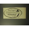 1960 Atheneum Book Advertisement - Horrible by ...