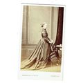 Victorian cdv photo young woman standing Paris ...