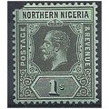 Northern Nigeria 1912 SG48 1/- Black/Green Moun...