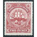 Turks & Caicos Islands 1948 SG211 2d Carmine Mo...