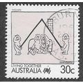 AUS 1988 30c 'LIVING TOGETHER - WELFARE' FINE U...