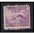 752 3c Washington's Hdqs Barely Clears MNH O4764