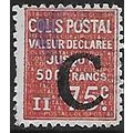 France Pa Mi 83: 75 c. orange-red Overprinted P...