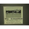 1907 The Columbian Resort Ad - 1,000 Island Park