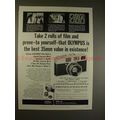 1959 Olympus Auto Electro Set Camera Ad - Take 2 Rolls!