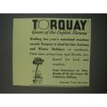 1954 Torquay England Ad - Torquay queen of the ...