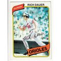 1980 Topps baseball card 102 Rich Dauer - Orioles