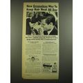 1952 Vitalis Hair Tonic Ad - New Greaseless way to keep hair neat all day
