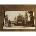 1930s real photo Postcard - Old car @ West Fron...