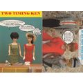 Two Timing Ken Toy Barbie Doll Telephone 2x Pos...