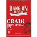 UNUSED PUMP CLIP FRONT - BANG ON BREWERY (WALES...