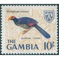 Gambia 1966 10s Violet Turaco SG244 MNH