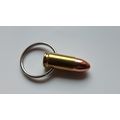 Inert 9mm Brass Bullet Metal Keyring Keychain F...