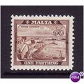 MALTA 1938 1/4d BROWN SG 217 U/M MINT