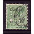 MALTA 1928 SG 175 1/2d YELLOW GREEN FINE USED #3