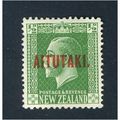 Aitutaki KGV 1920 ½d Green Mounted Mint MM SG 1...
