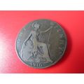 1910 EDWARD VII ONE PENNY FREE POST. AD