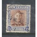 NewZealand.SG687 1s 3d King George VI (Red-Brow...