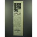 1930 Cunard Cruise Ad - Take Your Nose Out of B...