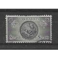 Barbados.SG282 $2.40 Seal of Barbados.Fine Used...