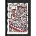 FRANCE 1953 25F SEPIA RED BROWN SG 1166 FINE USED#