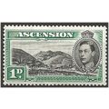 Ascension Island 1938 SG39 1d Black & Green Mou...