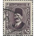 EGYPT, King Fouad, violet-black 1934, 15mill