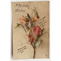 vintage Greetings postcard - A Birthday Wishes