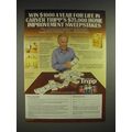 1982 Carver Tripp Stain Ad - Harry Morgan