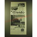 1951 Canadian National Railways Ad - You'll long remember Minaki