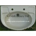 Twyfords Olympian 635mm 2 Tap Hole semi-recesse...