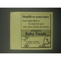1940 STokely's Baby Foods Ad - Health for your baby