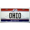 Ohio the Buckeye State License Plate Novelty Fr...