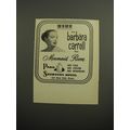 1952 Park Sheraton Hotel Ad - The Barbara Carroll Trio