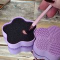 Silicone Makeup Brush Cleaning Pads - Lavender ...