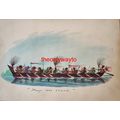 Malay War Canoe, Malaysia, 1901, Book Illustrat...