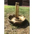 1945 dated trench art brass ashtray vintage