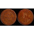 Australia One Penny 1922 Used Coin 1d Geo V