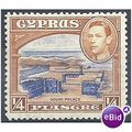 Cyprus 1938 SG151 1/4pi Ultramarine & Orange-Br...
